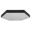 LED mennyezeti lámpa LED/200W/230V 3000/4000/6500K átm. 100 cm fekete
